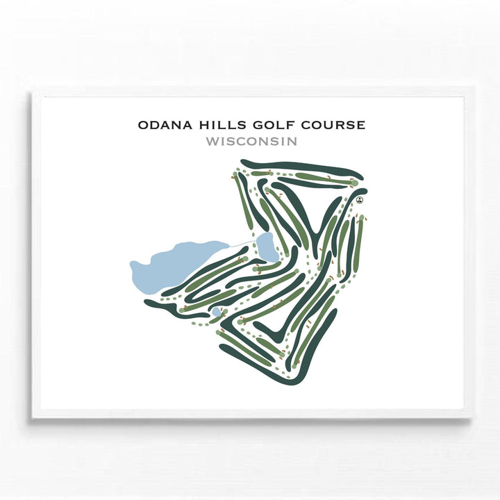 Odana Hills Golf Course, Wisconsin - Printed Golf Courses - Golf Course Prints