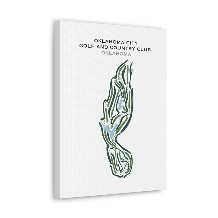Oklahoma City Golf and Country Club, Oklahoma - Printed Golf Courses - Golf Course Prints