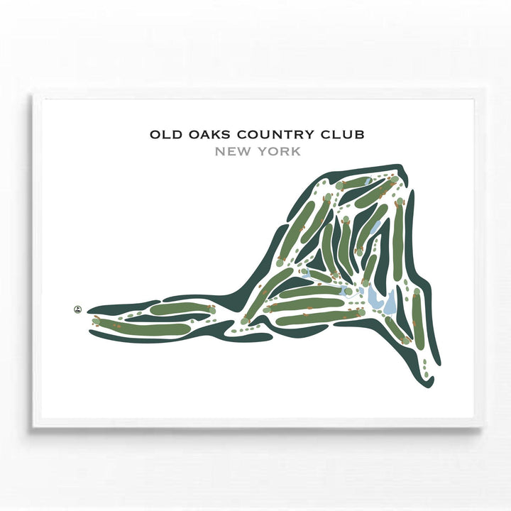 Old Oaks Country Club, New York - Printed Golf Courses - Golf Course Prints