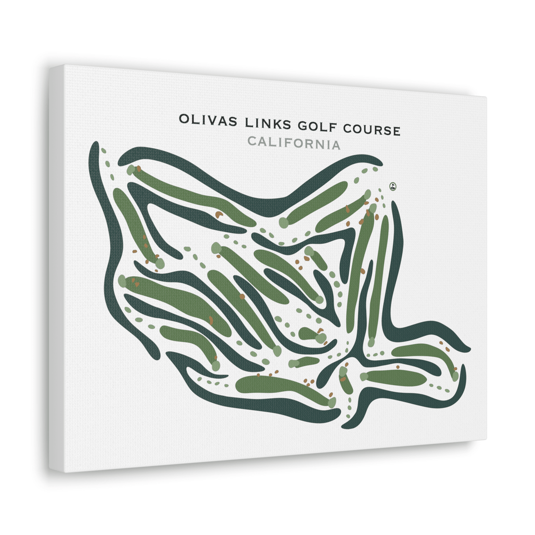 Olivas Links Golf Course, California - Printed Golf Courses - Golf Course Prints