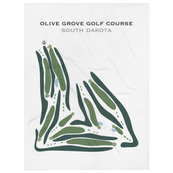Olive Grove Golf Course, South Dakota - Printed Golf Courses - Golf Course Prints