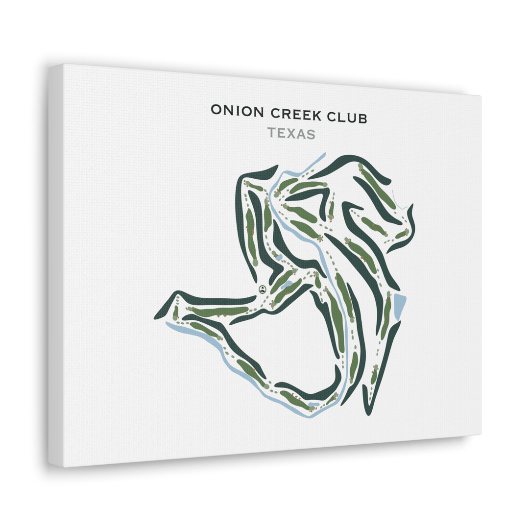 Onion Creek Club, Texas - Printed Golf Courses - Golf Course Prints