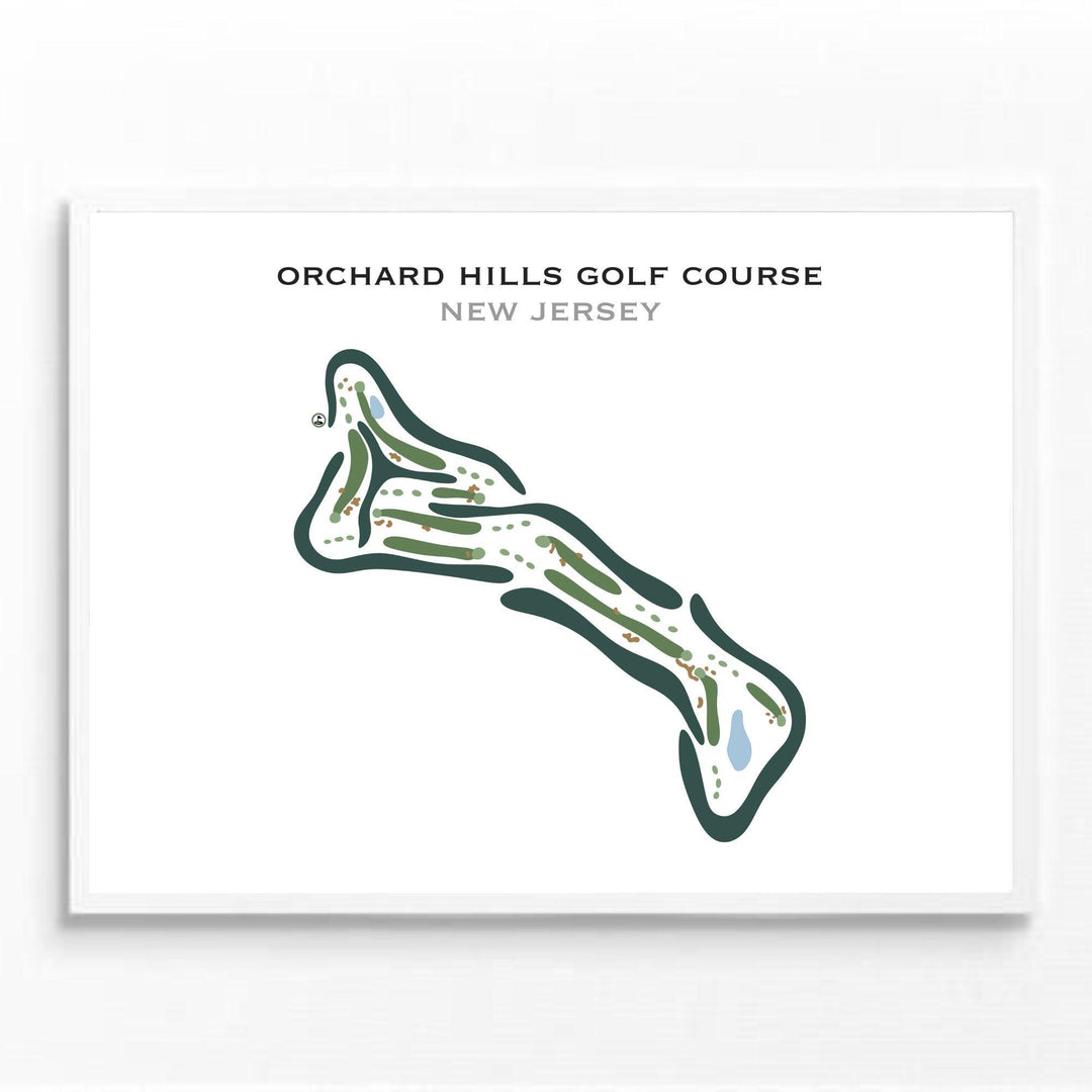 Orchard Hills Golf Course, New Jersey - Printed Golf Courses - Golf Course Prints