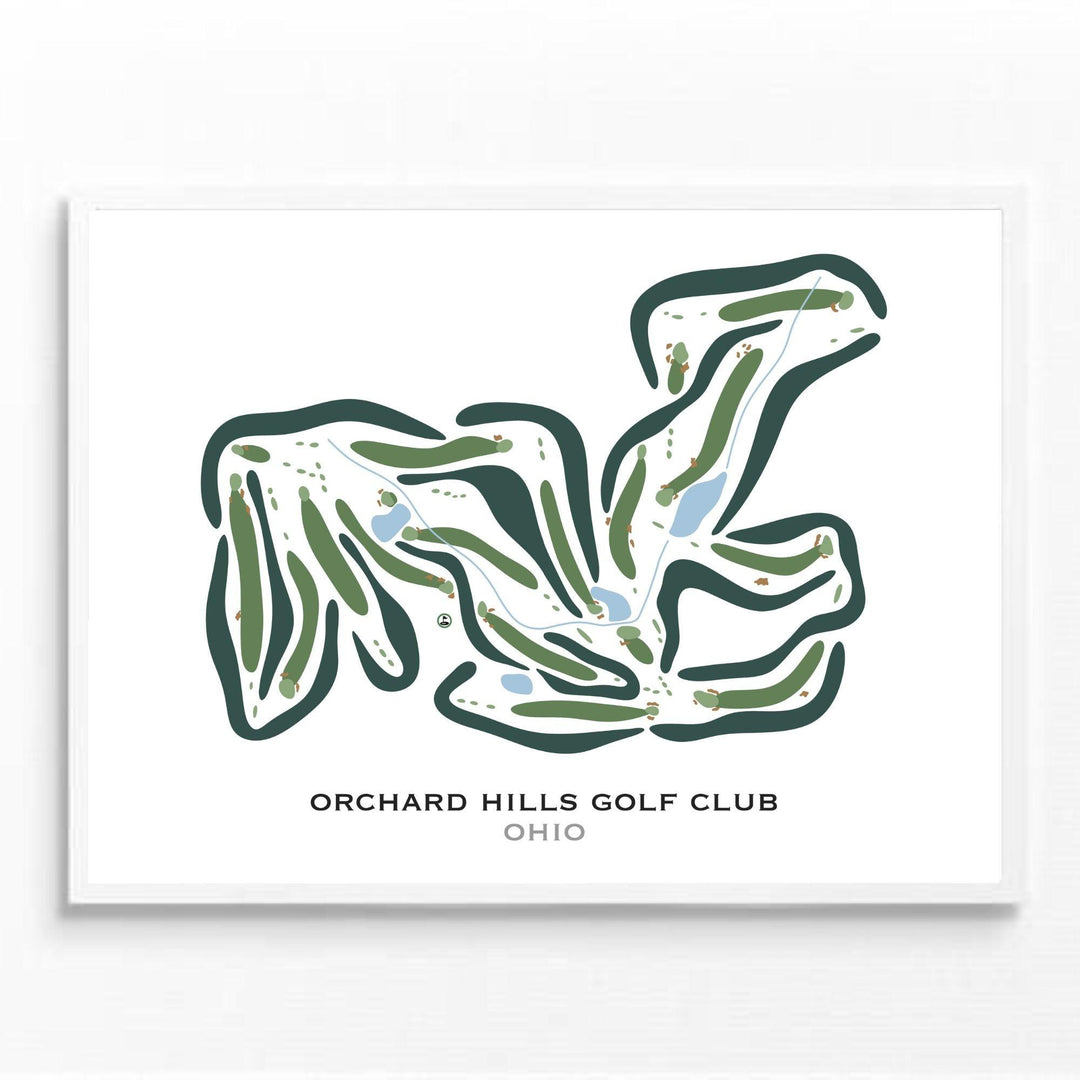 Orchard Hills Golf Club, Ohio - Printed Golf Courses - Golf Course Prints