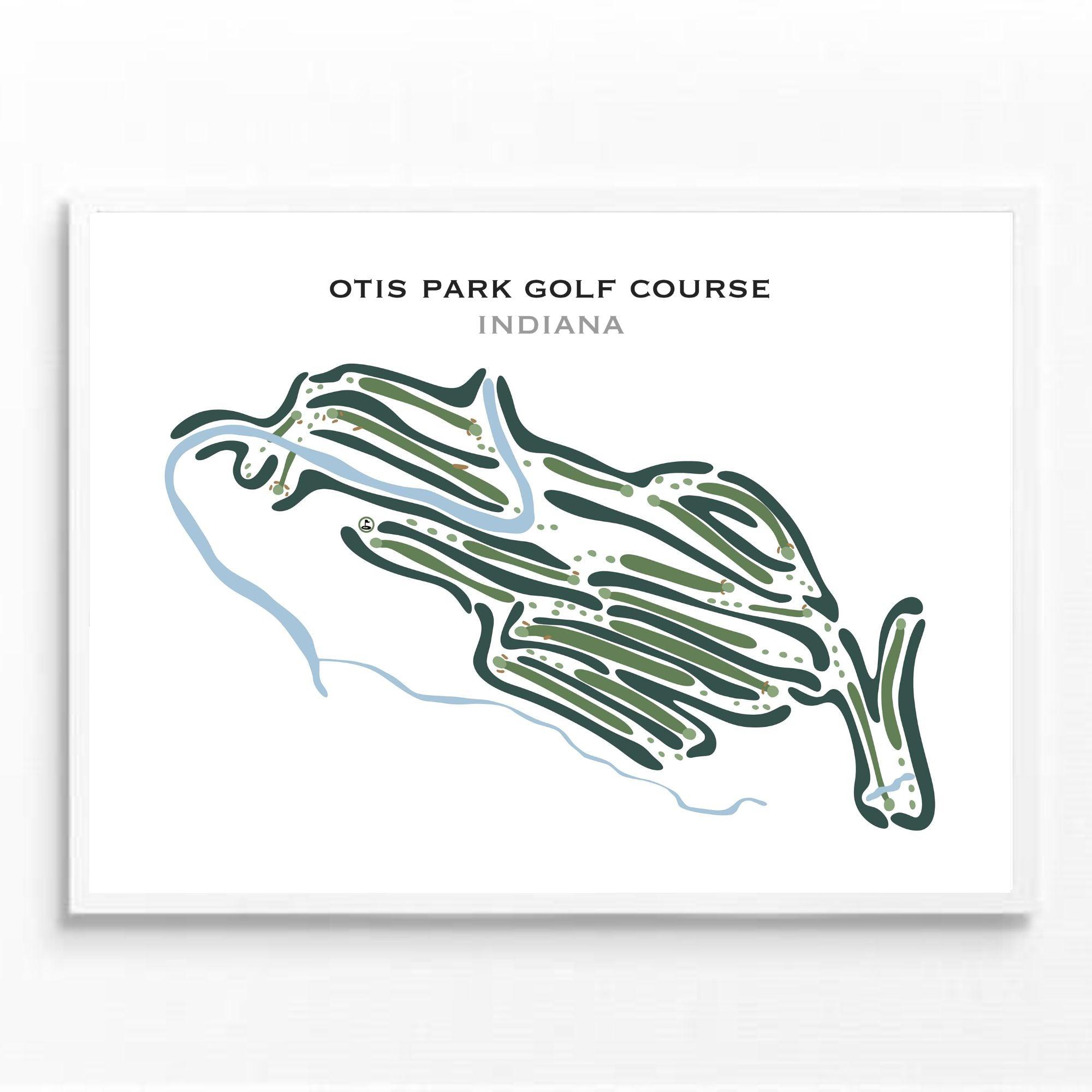 Buy the best printed golf course Otis Park Golf Course, Indiana Golf