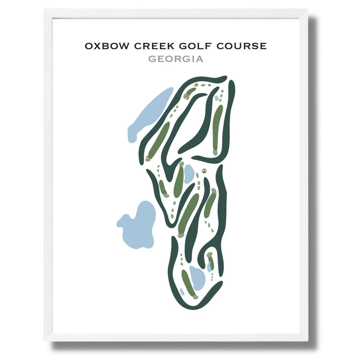 Oxbow Creek Golf Course, Georgia - Printed Golf Courses - Golf Course Prints