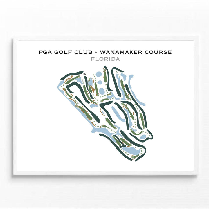 PGA Golf Club - Wanamaker Course, Florida - Printed Golf Courses - Golf Course Prints