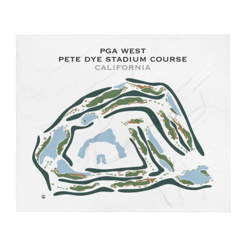 PGA West - Pete Dye Stadium Course, California - Printed Golf Courses - Golf Course Prints