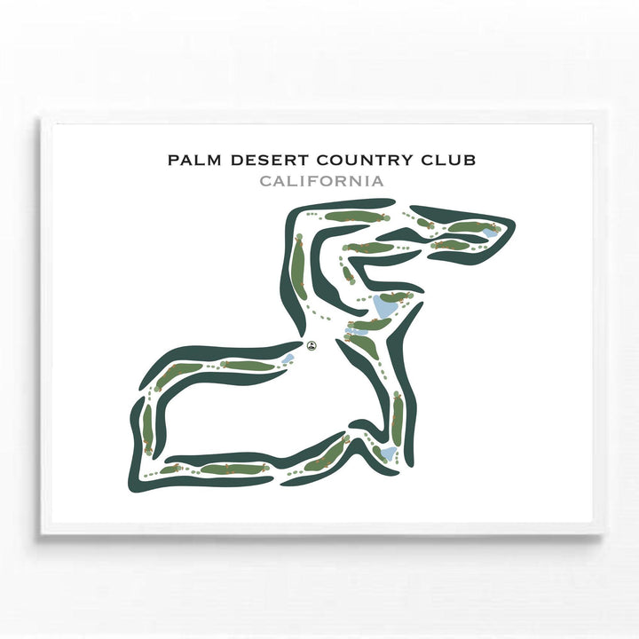 Palm Desert Country Club, California - Printed Golf Courses - Golf Course Prints