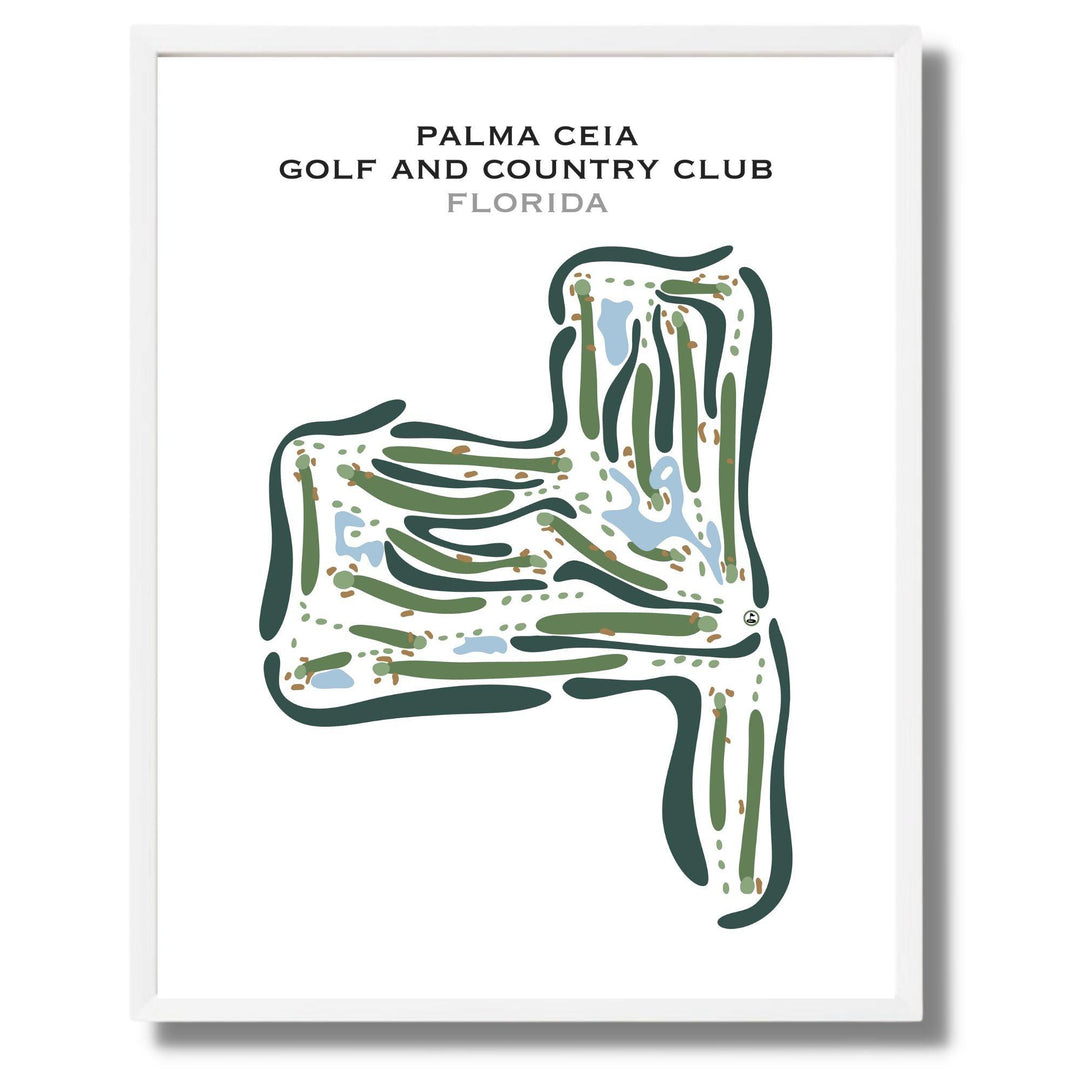Palma Ceia Golf & Country Club, Florida - Printed Golf Courses - Golf Course Prints