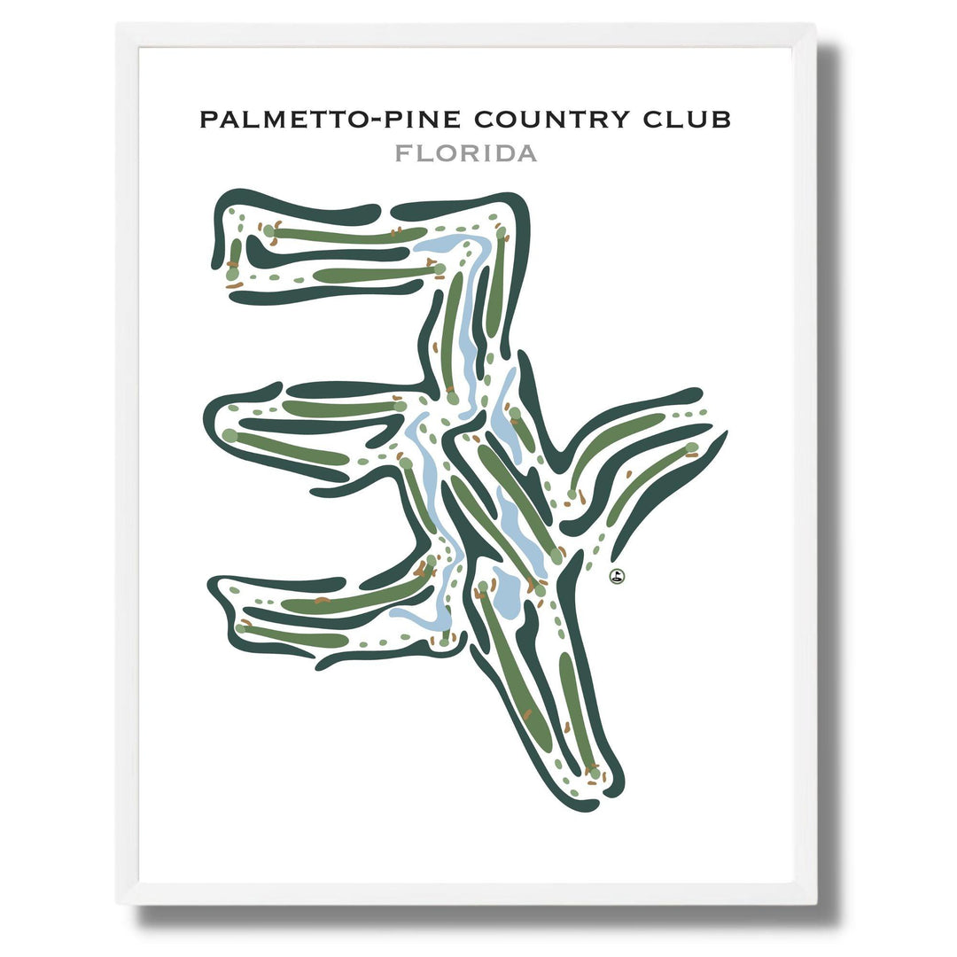 Palmetto-Pine Country Club, Florida - Printed Golf Courses - Golf Course Prints