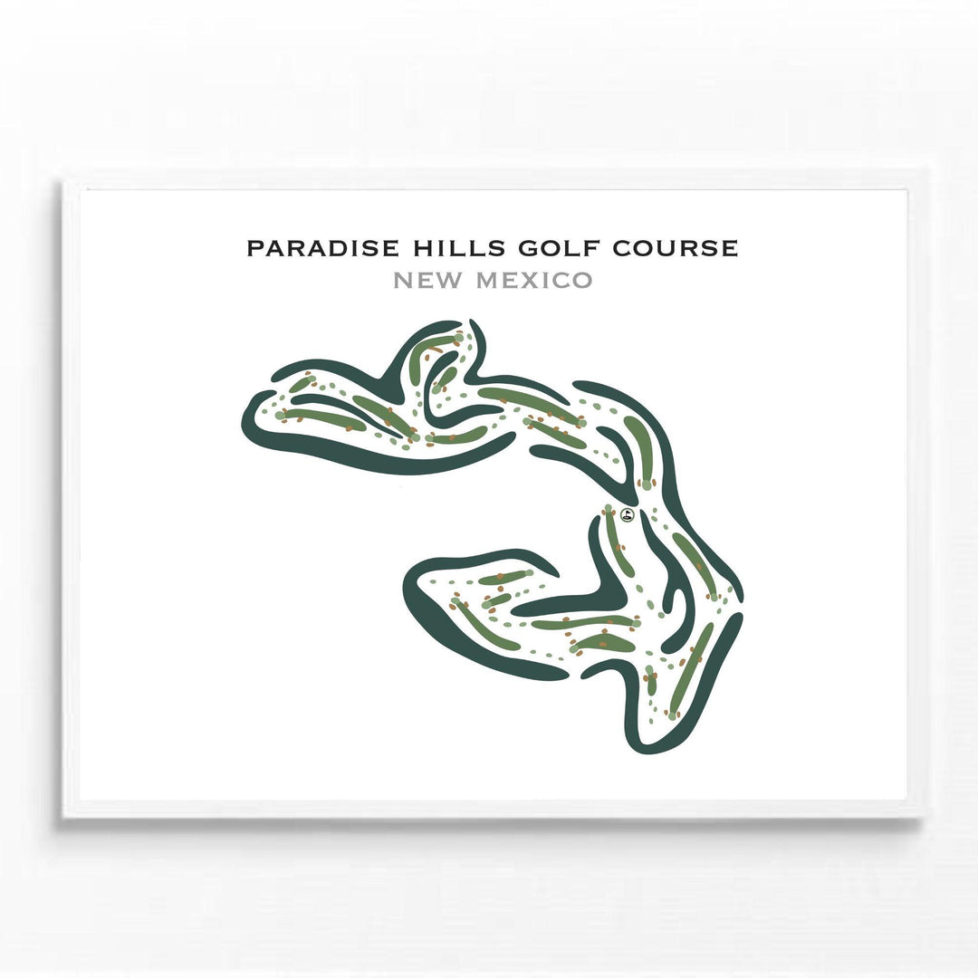 Paradise Hills Golf Course, New Mexico - Printed Golf Courses - Golf Course Prints