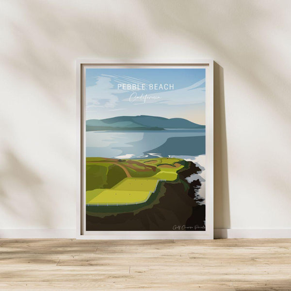 Pebble Beach Golf sports art hotsell gift poster print