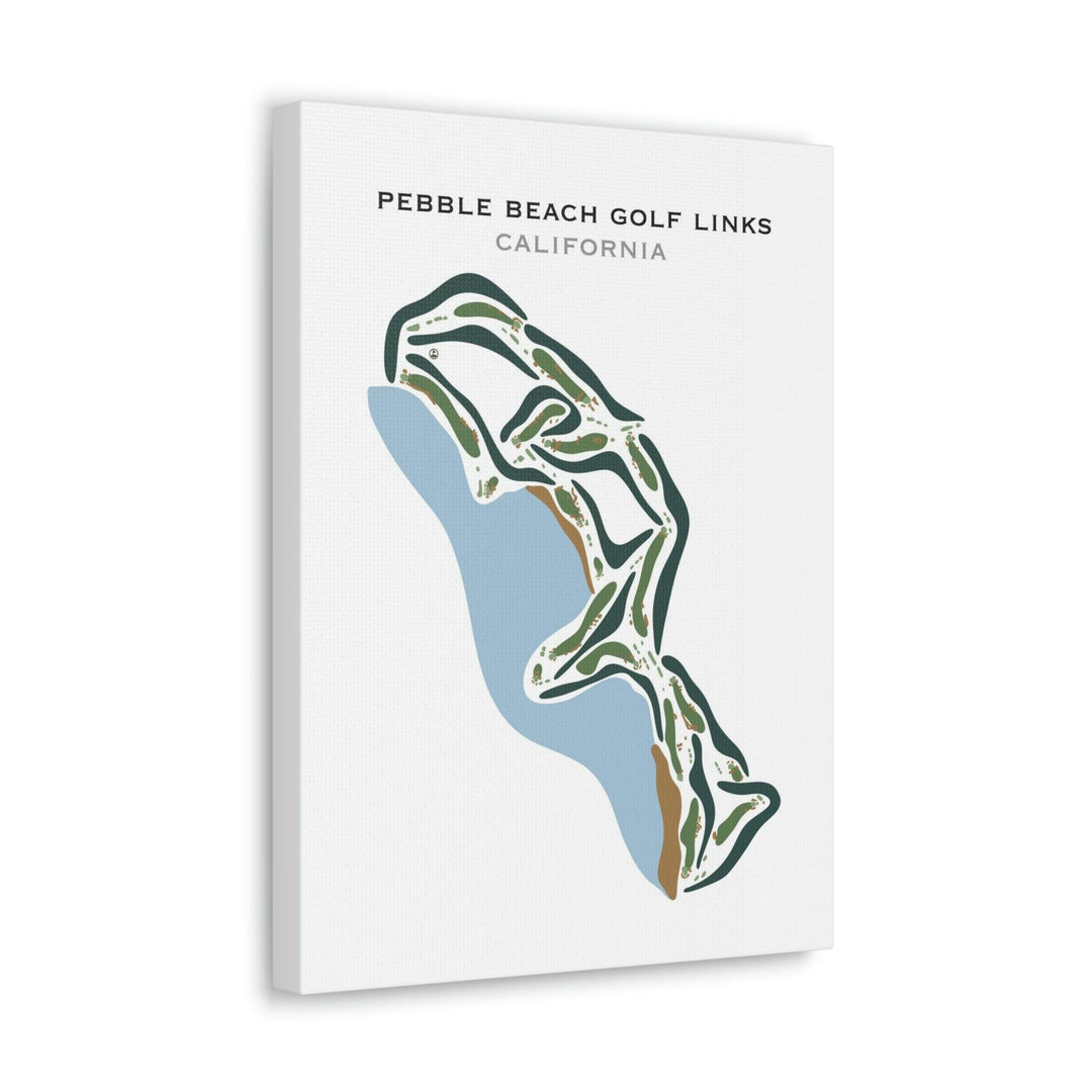 Pebble Beach Golf Links, California - Printed Golf Courses - Golf Course Prints