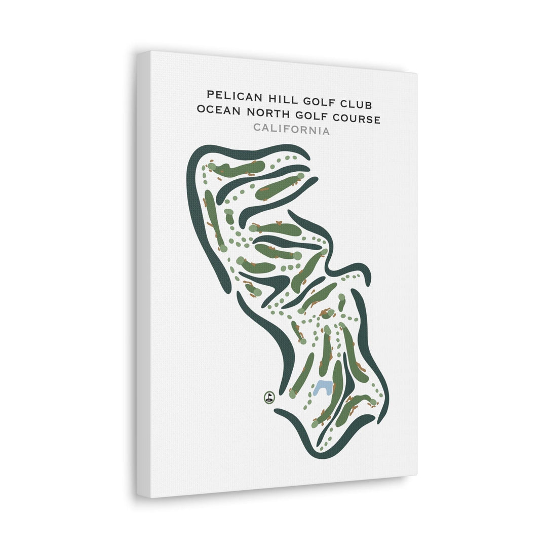 Pelican Hill Golf Club Ocean North Golf Course, California - Printed Golf Courses - Golf Course Prints