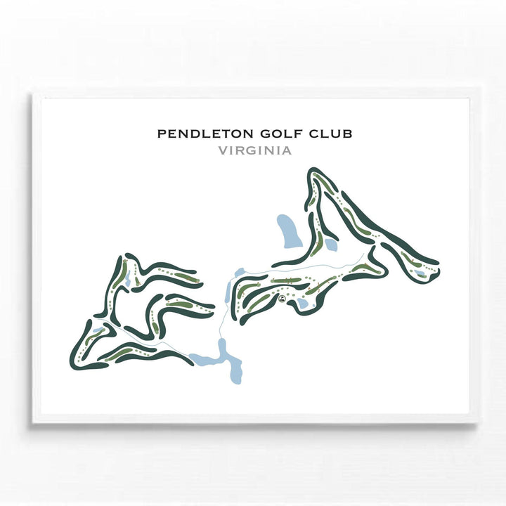 Pendleton Golf Club, Virginia - Printed Golf Courses - Golf Course Prints