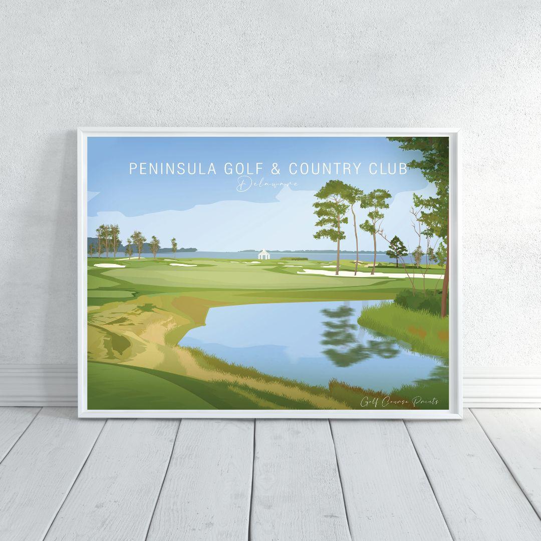 Peninsula Golf & Country Club, Delaware - Signature Designs - Golf Course Prints