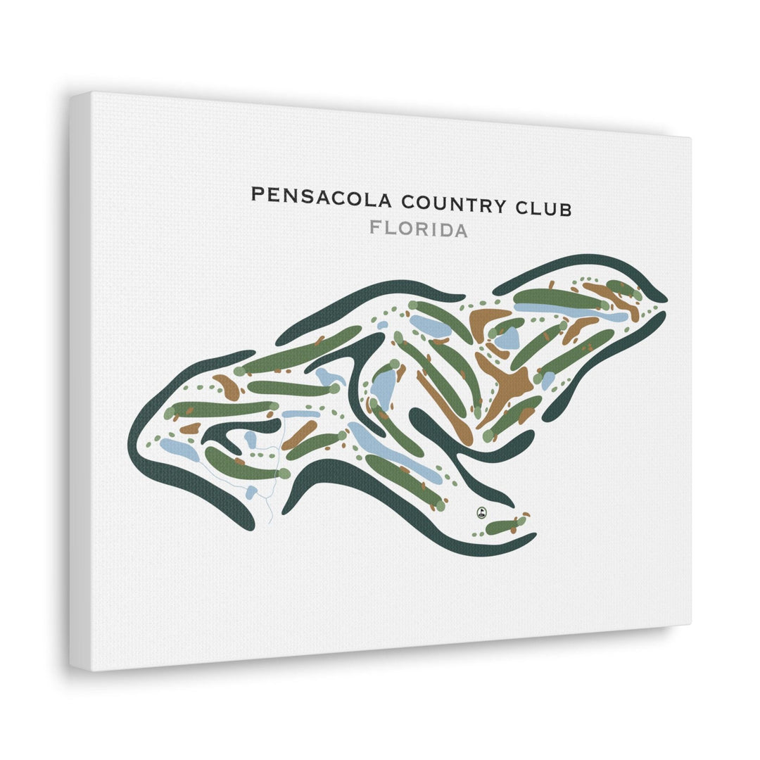Pensacola Country Club, Florida - Printed Golf Courses - Golf Course Prints