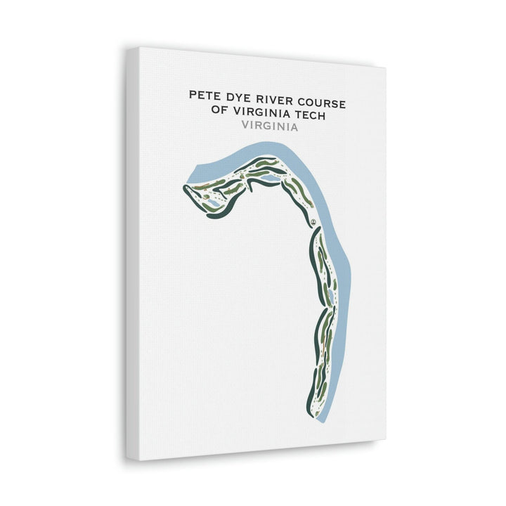 Pete Dye River Course of Virginia Tech, Virginia - Printed Golf Courses - Golf Course Prints
