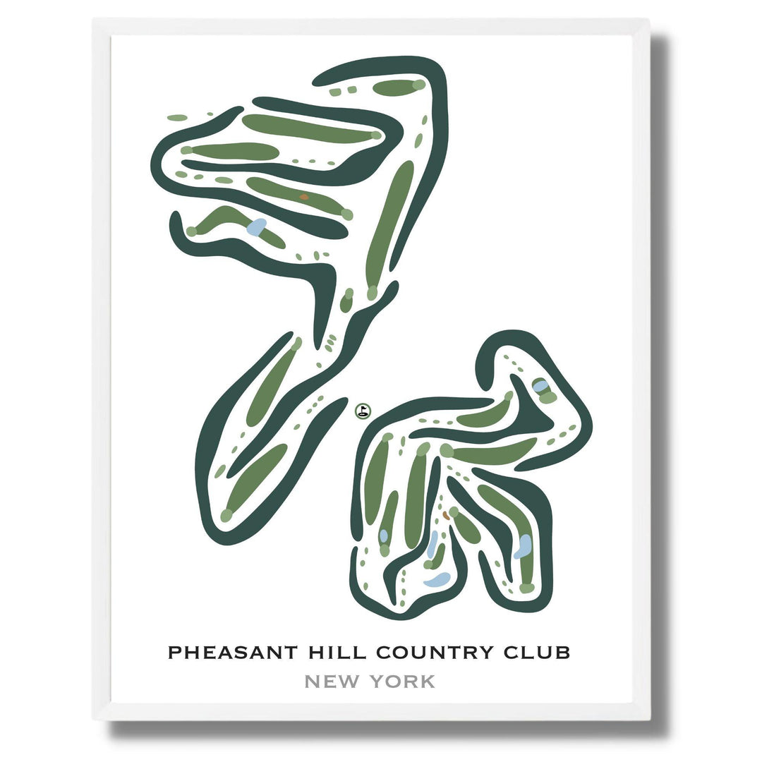 Pheasant Hill Country Club, New York - Printed Golf Courses - Golf Course Prints