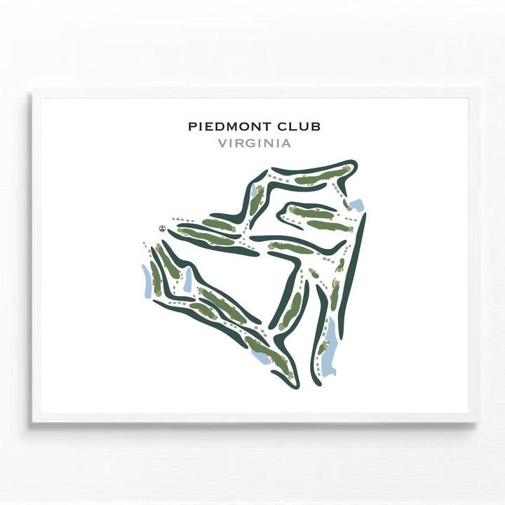 Piedmont Club, Virginia - Printed Golf Courses - Golf Course Prints