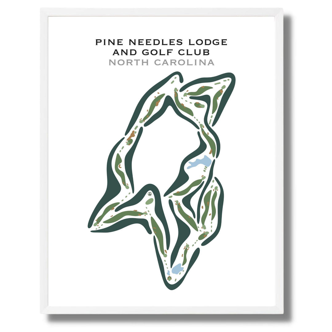 Pine Needles Lodge & Golf Club, North Carolina - Printed Golf Courses - Golf Course Prints