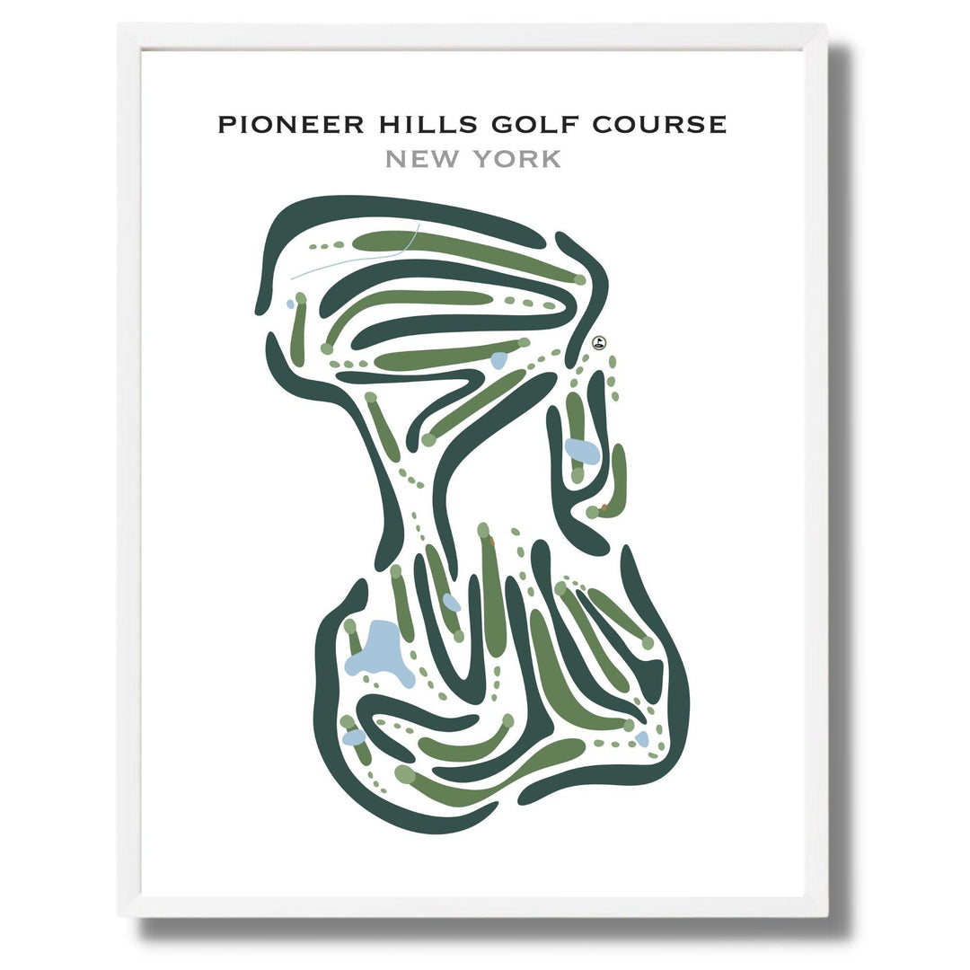 Pioneer Hills Golf Course, New York - Printed Golf Courses - Golf Course Prints