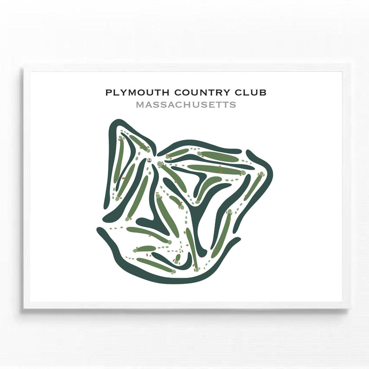 Plymouth Country Club, Massachusetts - Printed Golf Courses - Golf Course Prints