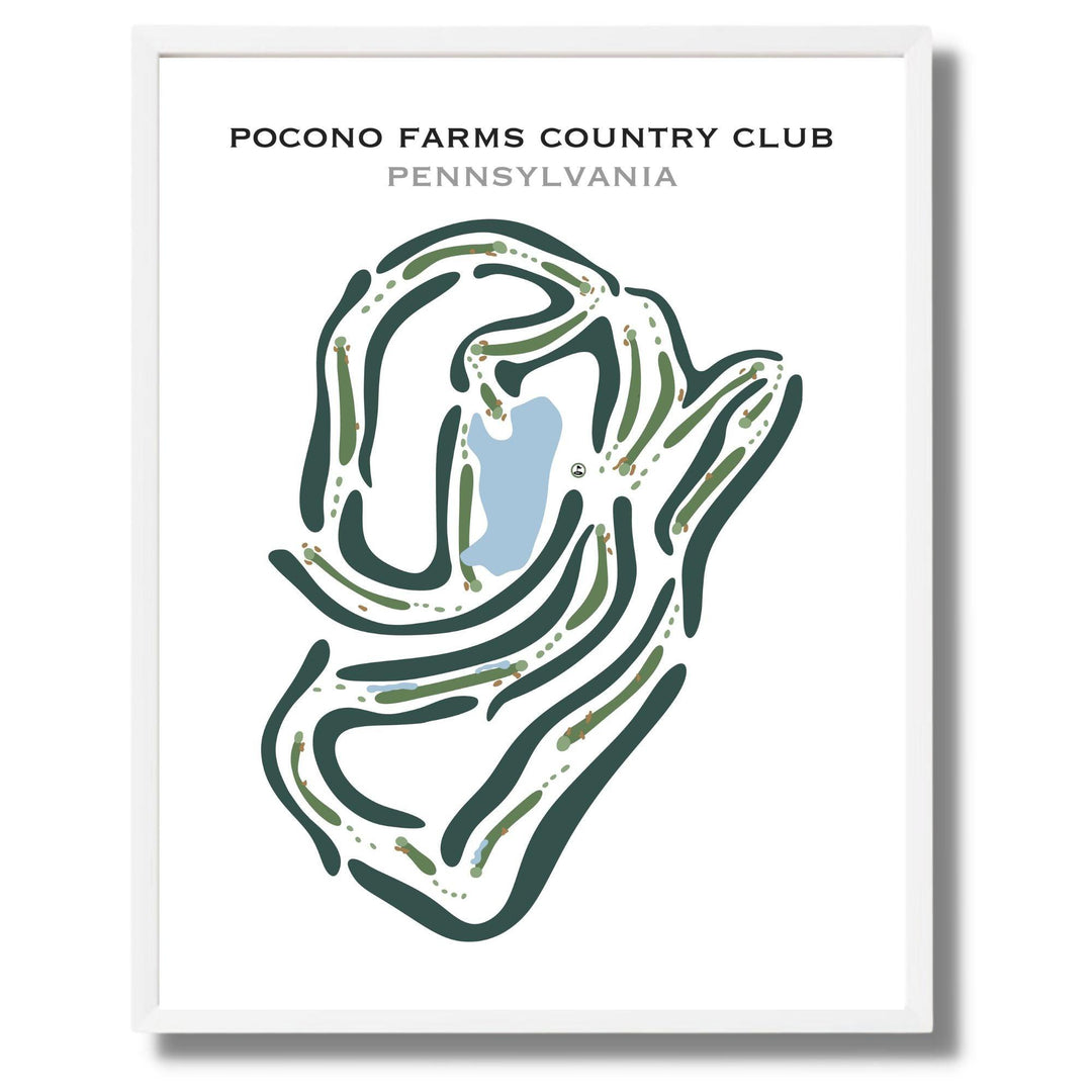 Pocono Farms Country Club, Pennsylvania - Printed Golf Courses - Golf Course Prints