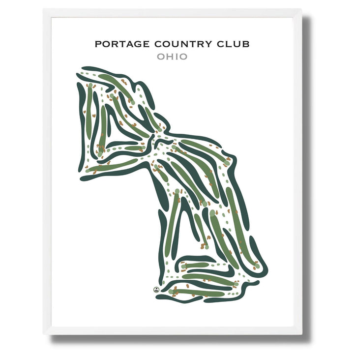 Portage Country Club, Ohio - Printed Golf Courses - Golf Course Prints