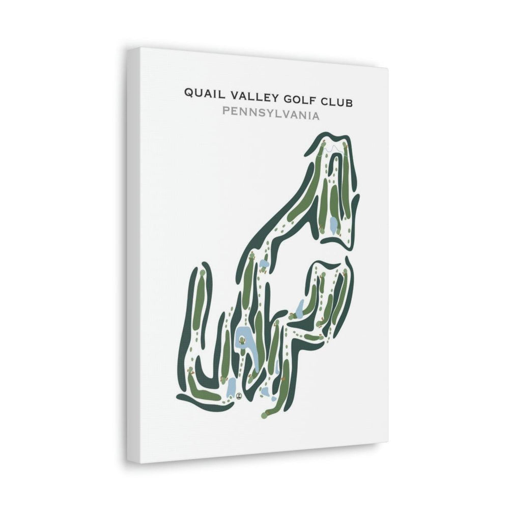 Quail Valley Golf Club, Pennsylvania - Printed Golf Courses - Golf Course Prints
