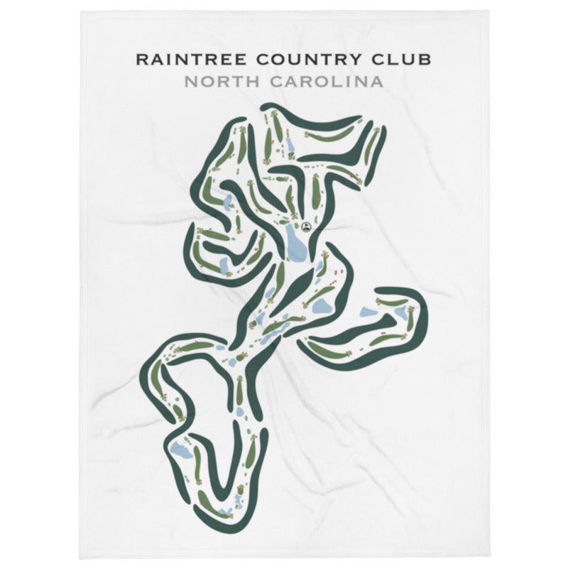 Buy the best printed golf course Raintree Country Club, North Carolina Golf Course Prints