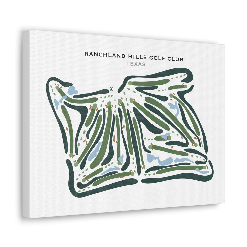 Ranchland Hills Golf Club, Texas - Printed Golf Courses - Golf Course Prints