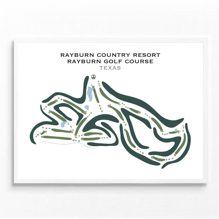 Rayburn Country Resort Rayburn Golf Course, Texas - Printed Golf Courses - Golf Course Prints