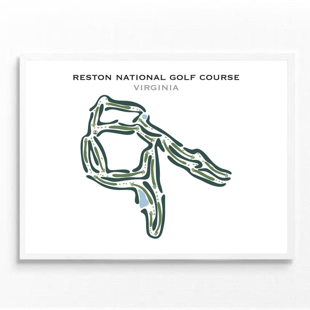 Reston National Golf Course, Virginia - Printed Golf Courses - Golf Course Prints