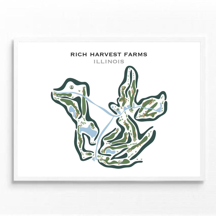 Rich Harvest Farms, Illinois - Printed Golf Courses - Golf Course Prints