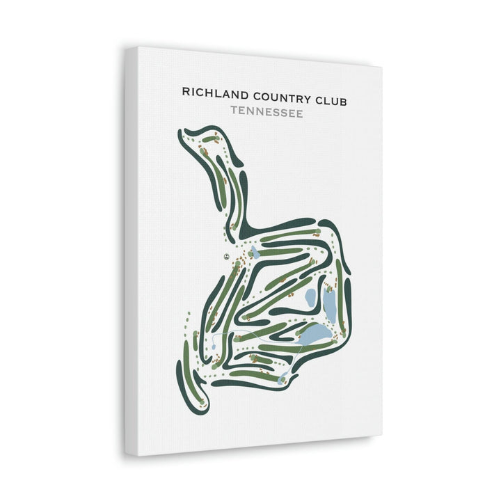 Richland Country Club, Tennessee - Printed Golf Courses - Golf Course Prints