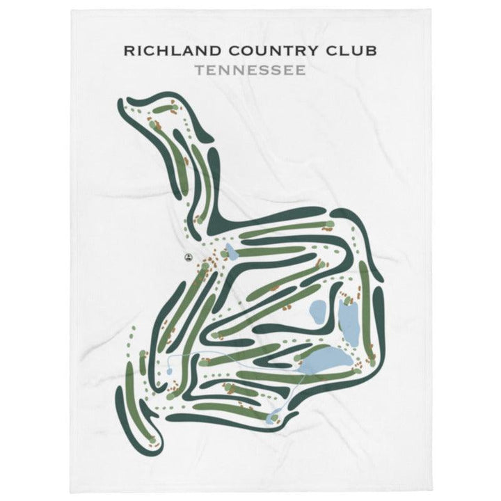 Richland Country Club, Tennessee - Printed Golf Courses - Golf Course Prints