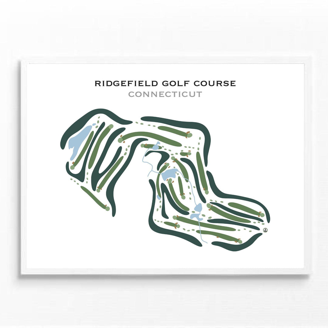 Ridgefield Golf Course, Connecticut - Printed Golf Courses - Golf Course Prints
