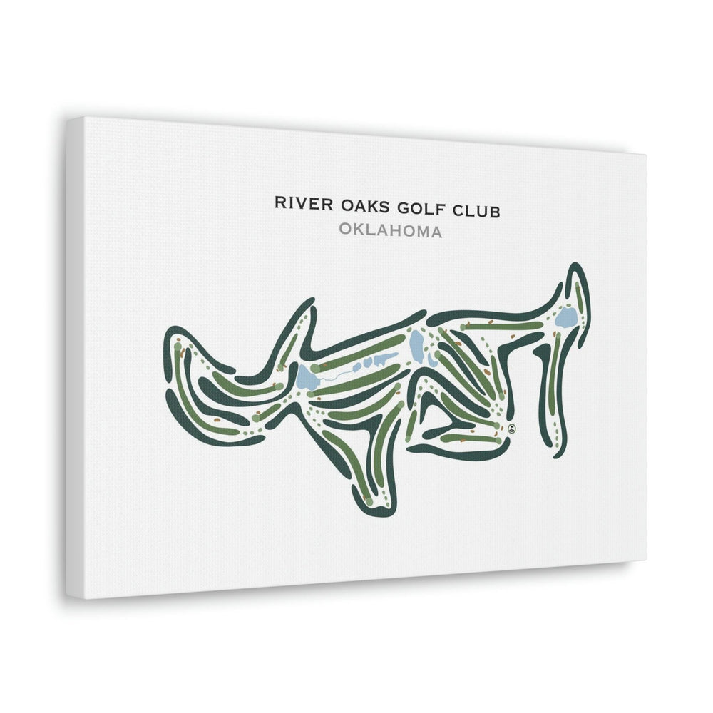 River Oaks Golf Club, Oklahoma - Printed Golf Courses - Golf Course Prints