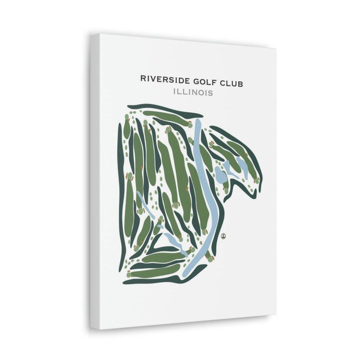 Riverside Golf Club, Illinois - Printed Golf Courses - Golf Course Prints
