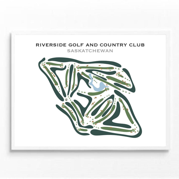 Riverside Golf & Country Club, Saskatchewan - Printed Golf Courses - Golf Course Prints