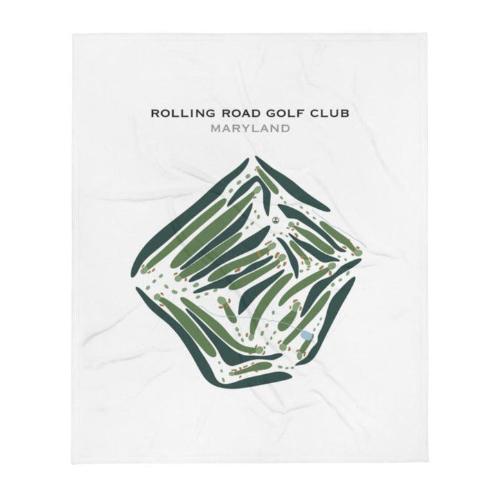 Rolling Road Golf Club, Maryland - Printed Golf Courses - Golf Course Prints
