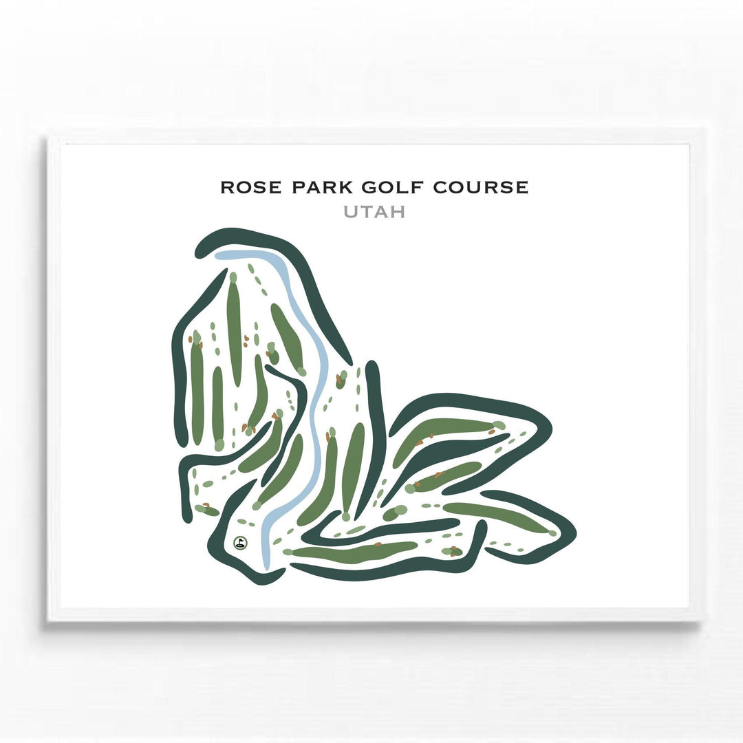 Rose Park Golf Course, Salt Lake City Utah - Printed Golf Courses - Golf Course Prints