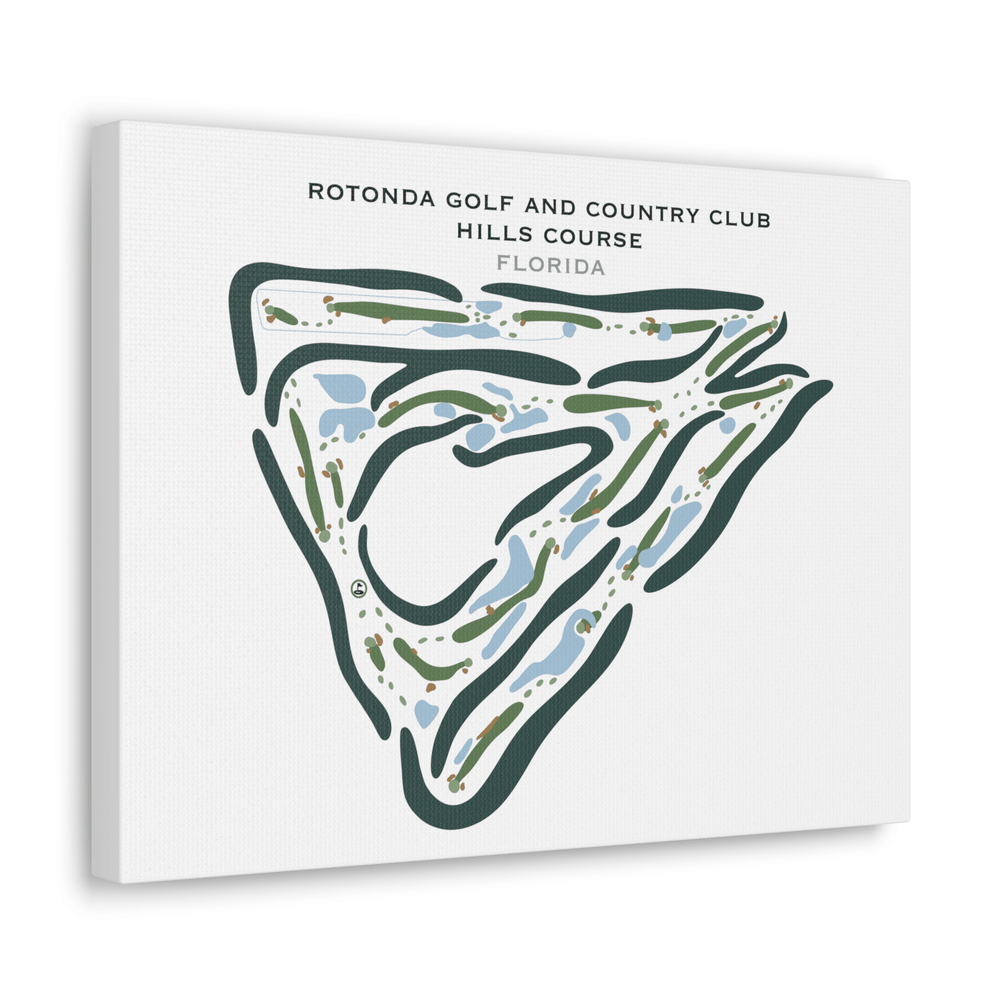 Rotonda Golf and Country Club Hills Course, Florida - Printed Golf Course - Golf Course Prints