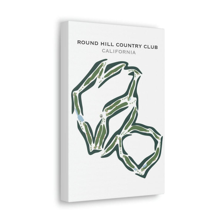 Round Hill Country Club, California - Printed Golf Courses - Golf Course Prints