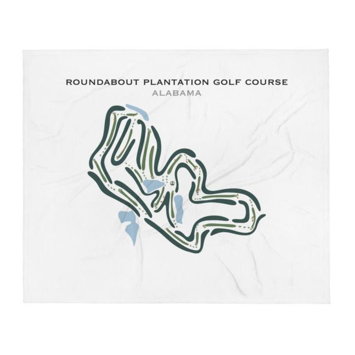 Roundabout Plantation Golf Course, Alabama - Printed Golf Courses - Golf Course Prints