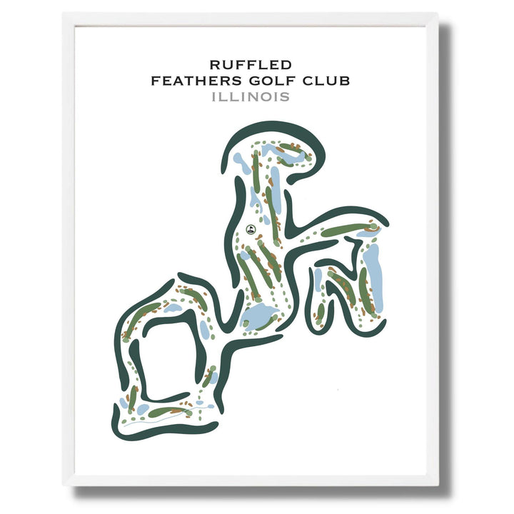 Ruffled Feathers Golf Club, Illinois - Printed Golf Courses - Golf Course Prints