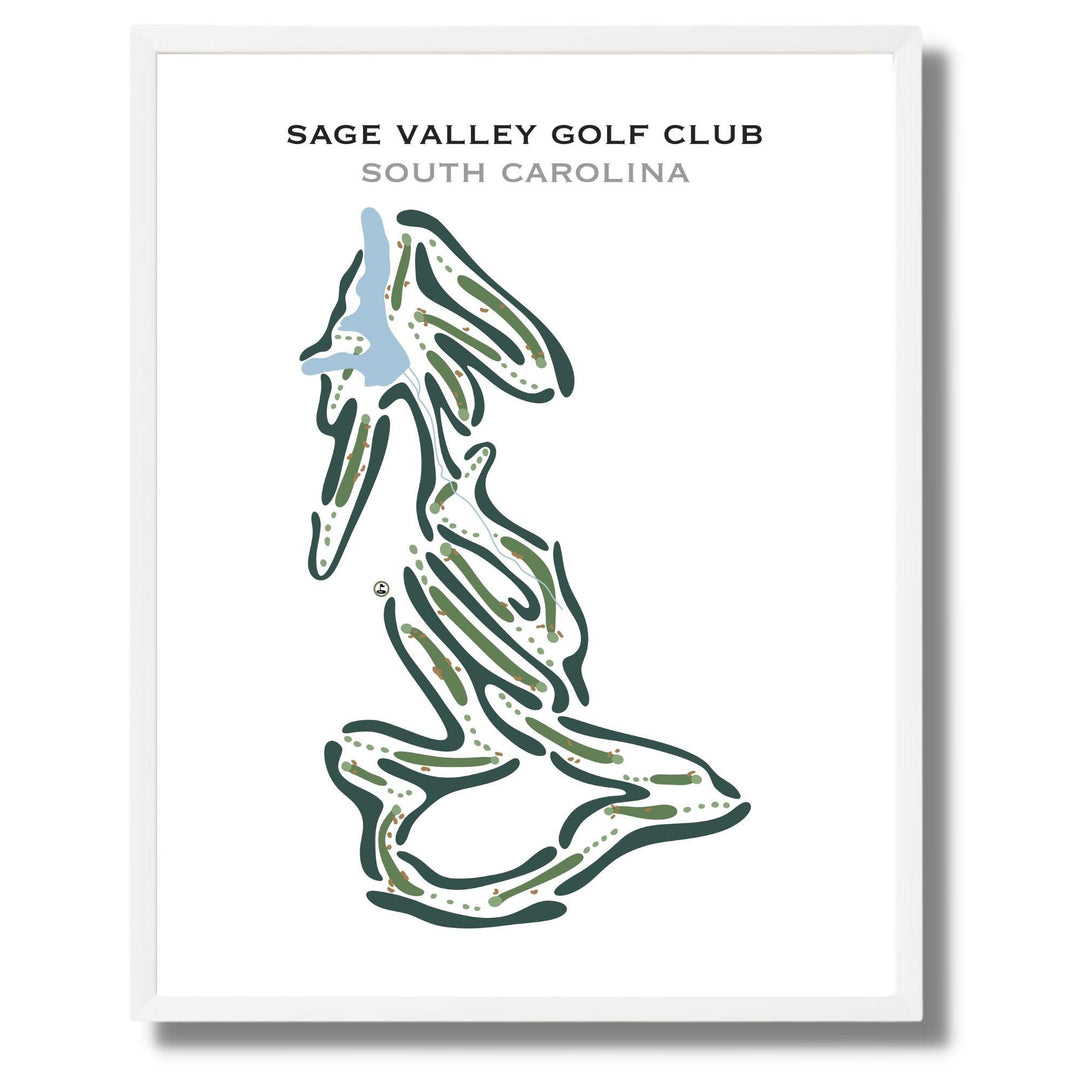 Sage Valley Golf Club, South Carolina - Printed Golf Courses - Golf Course Prints