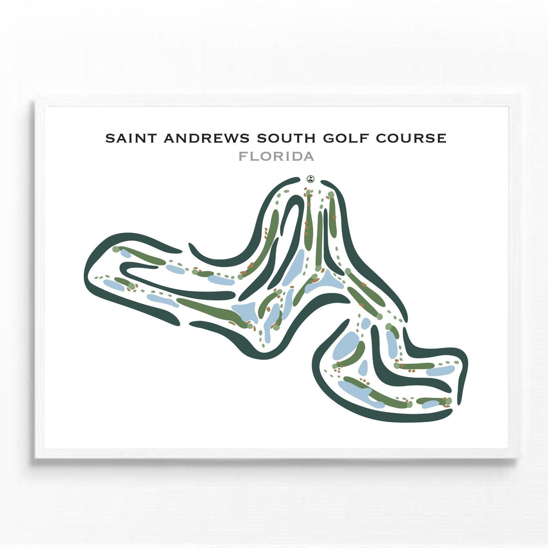 Saint Andrews South Golf Course, Florida - Printed Golf Courses - Golf Course Prints
